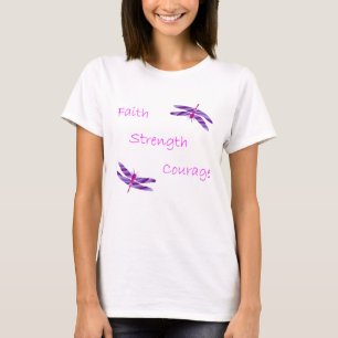 Glaubensstärke Mut Dragonfly-Shirt T-Shirt