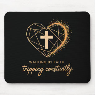 Glaubenstreue ständiges Stolpern Kreuz Christi Mousepad