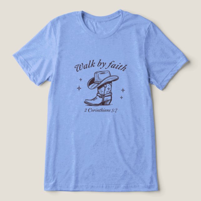 Glaubenstreue Tri-Blend Shirt (Design Vorderseite)