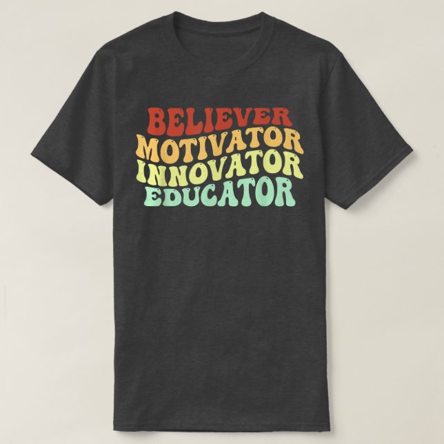 Gläubiger Motivator Erzieher Lehrer rette T-Shirt (Design vorne)