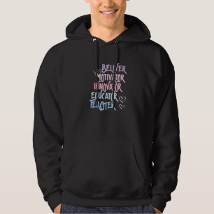 Gläubiger Motivator Innovator Erzieher Lehrer Höre Hoodie