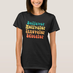 Gläubiger Motivator Innovator Erzieher Lehrer Leop T-Shirt
