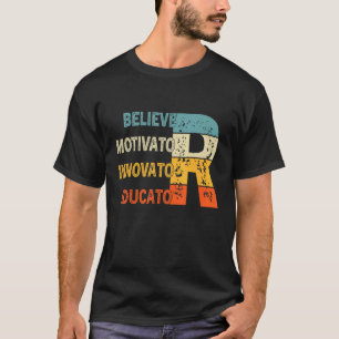 Gläubiger Motivator Innovator Erzieher Retro Vinta T-Shirt