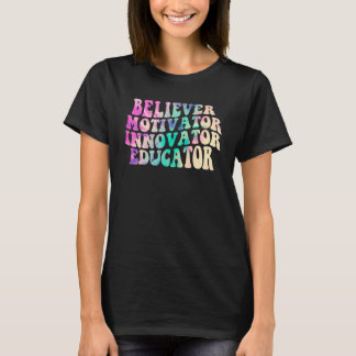 Gläubiger Motivator Innovator Erzieher Tie Dye Tee