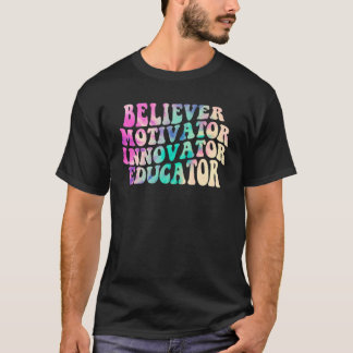 Gläubiger Motivator Innovator Erzieher Tie Dye Tee