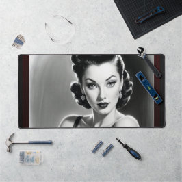 Glaubst du mir nicht, dass ich AI Concept Art von  Schreibtischunterlage