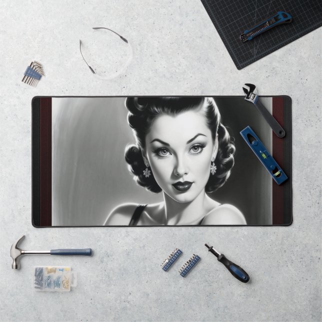 Glaubst du mir nicht, dass ich AI Concept Art von  Schreibtischunterlage (Arbeitsplatz)