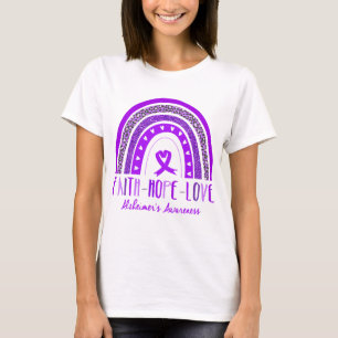 Glaubt Hoffnung Liebe Alzheimer's Bewusstsein T-Shirt
