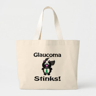 Glaucoma stinks Skunk Awareness Design Jumbo Stoffbeutel