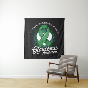 Glaukom-Bewusstsein Medizin Wandteppich