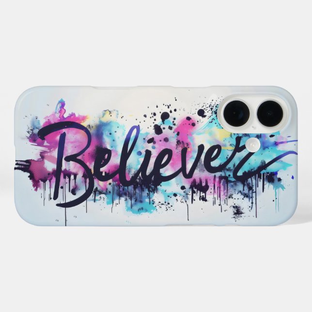 Glauver Slogan Graffiti Case-Mate iPhone Hülle (Rückseite (Horizontal))
