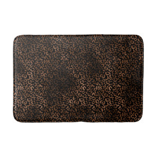 Glawn-Brauner Leopard-Druck Badematte