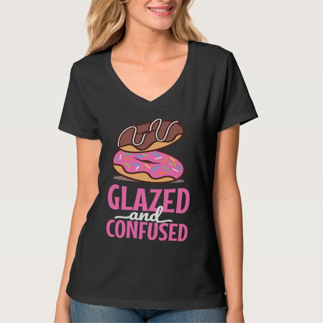 Glazed And Confused   Donut  1 T-Shirt (Vorderseite)