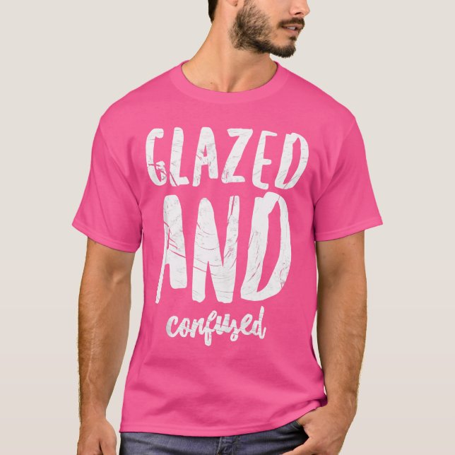 Glazed Confused Funny Keramiken Potterie T-Shirt (Vorderseite)
