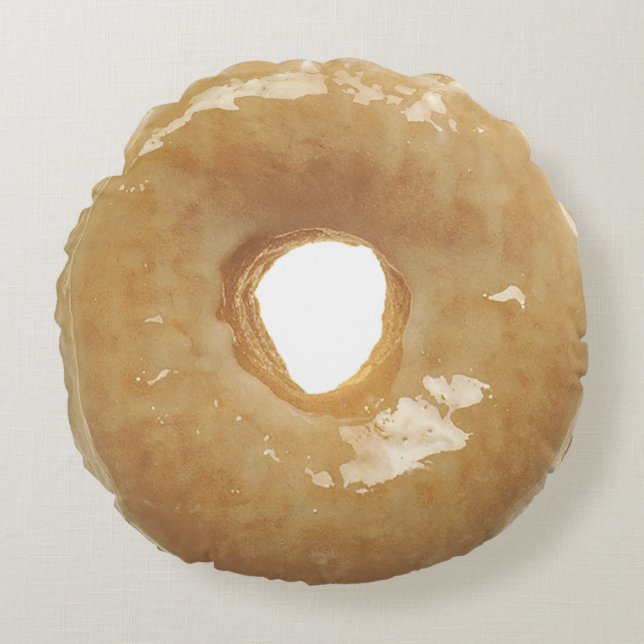 Glazed Donut Doppelseitiges Rundkissen Rundes Kissen (Vorderseite)