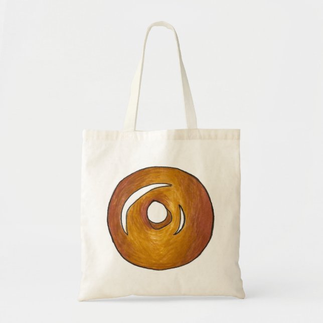 Glazed Donut Doughnut Breakfast Tote Bag Tragetasche (Vorne)