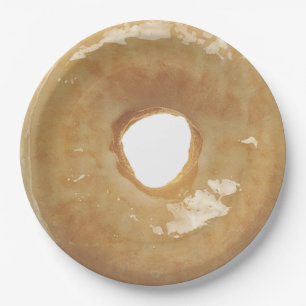 Glazed Donut Paper Plate Pappteller