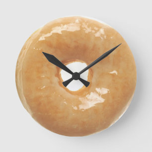 Glazed Donut Runde Wanduhr