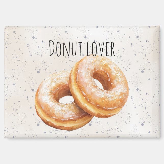 Glazed Donuts Sweet Treats Magnet (Vorderseite)