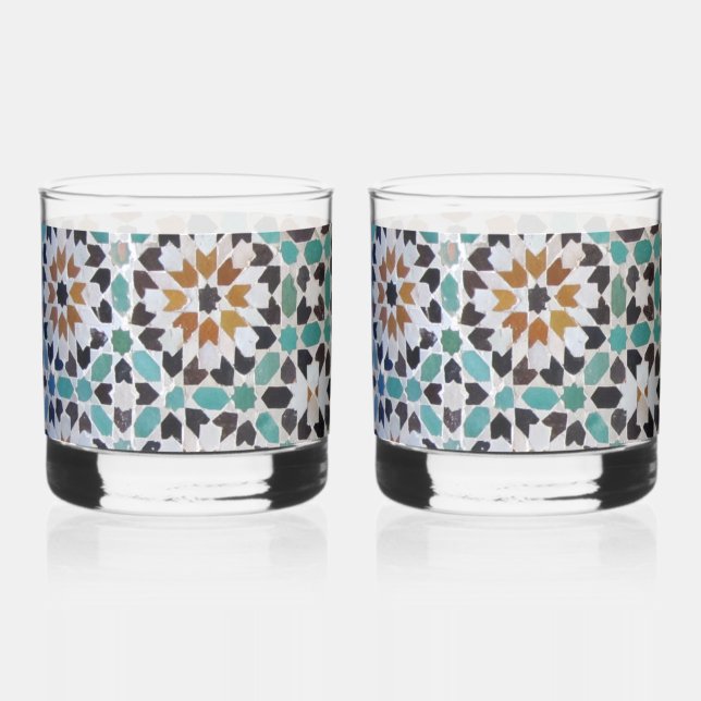 Glazen met Marrakech mozaïk Whiskyglas (Vorderseite)