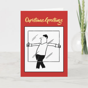 Glazier Glass und glänzende Weihnachtskarte Feiertagskarte