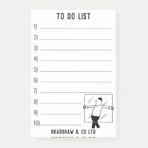 Glazier Glazing Services zum Personalisieren Post-it Klebezettel