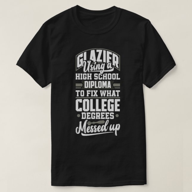 Glazier Window Fitter Pub1 T-Shirt (Design vorne)