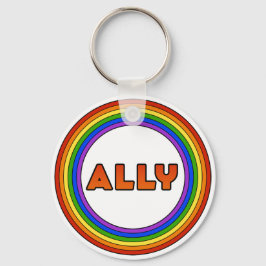 GLBT Ally Schlüsselanhänger (Button Style)