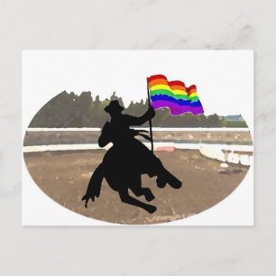 GLBT Cowboy Pride Postkarte