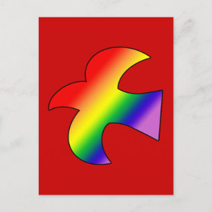 GLBT Dove Postkarte
