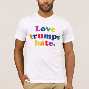 GLBT Liebe-Trumpf-Hass T-Shirt