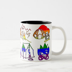 GLBT Stolz-Camper-Tasse Zweifarbige Tasse