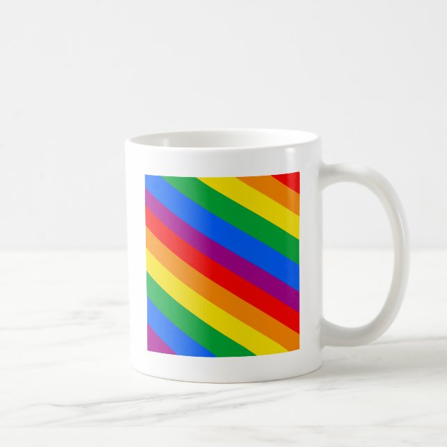 GLBT Stolz Stripes 2 Kaffeetasse (Rechts)