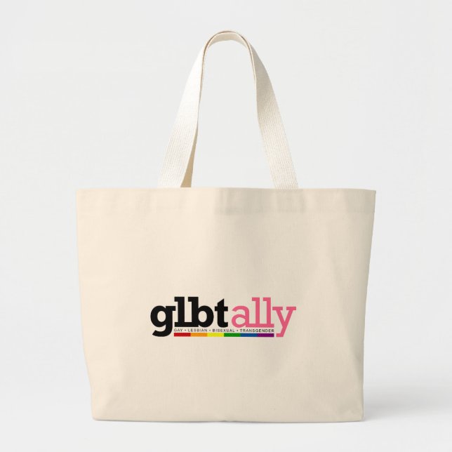 GLBT Verbündet-Tasche Jumbo Stoffbeutel (Vorne)