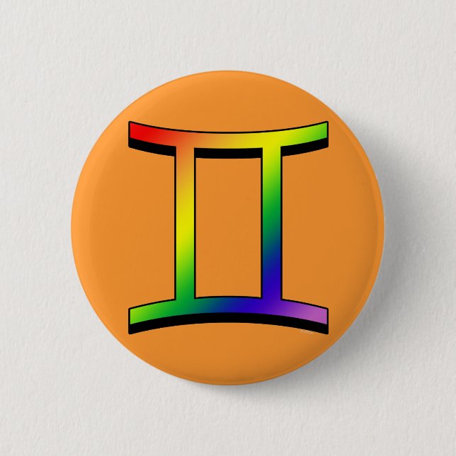 GLBT Zwillinge Button (Vorderseite)