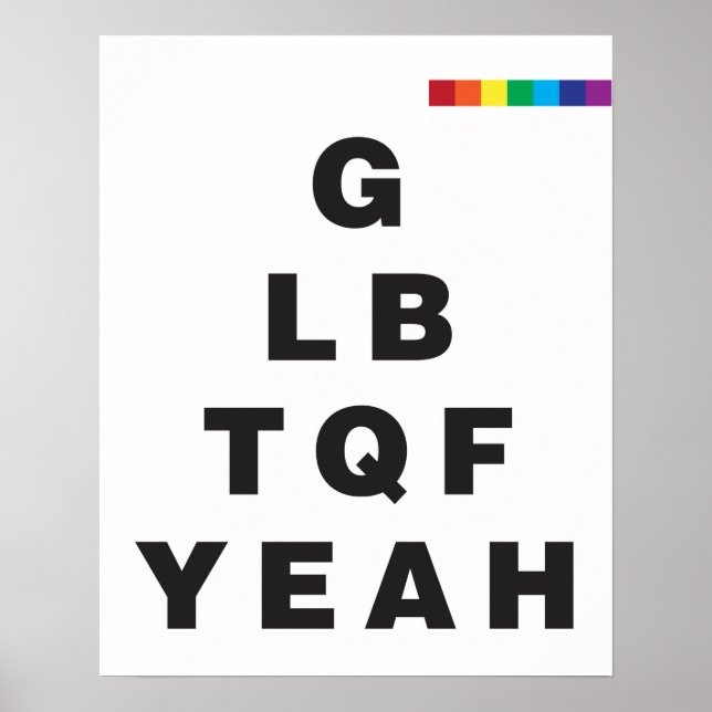 GLBTQF Yeah! Poster (Vorne)