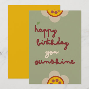 GLEAM GLADE - Einladungskarte zum Geburtstag