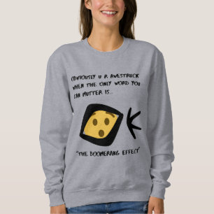 'Gleam in Eye' Basic- Gray Long Sleeve Boomerang Sweatshirt