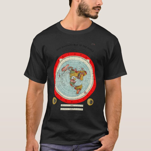Gleason's neue Standardkarte der Welt T-Shirt (Vorderseite)