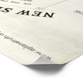 Gleason's "NEW STANDARD MAP OF THE WORLD" Poster