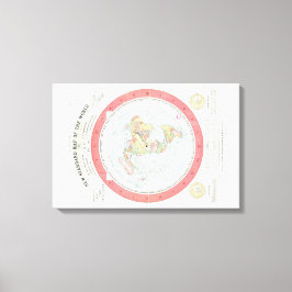 Gleason's ~NEW STANDARD MAP OF THE WORLD~ Poster Leinwanddruck