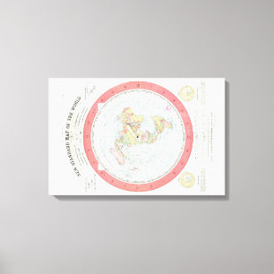 Gleasons ~NEW STANDARDkarte des WORLD~ Plakats Leinwanddruck