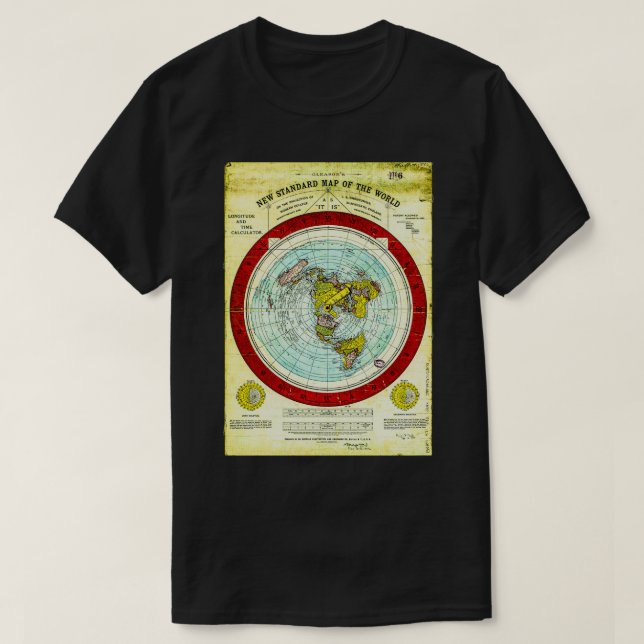 Gleasonx27s Flat Earth T-Shirt (Design vorne)