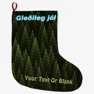 Gleðileg Jól - Conifers Großer Weihnachtsstrumpf
