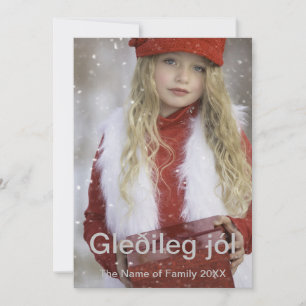 Gleðileg jól feiertagskarte