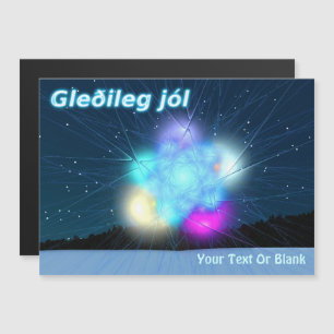 Gleðileg jól - Jack Frost Magnetkarte