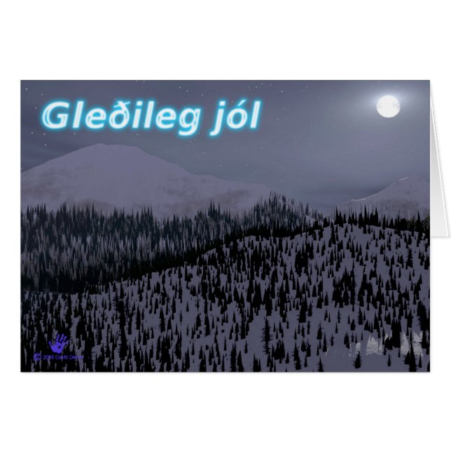 Gleðileg Jól - kalte Nacht in Idaho (Vorderseite (Horizontal))
