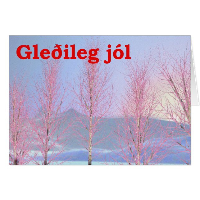 Gleðileg jól - Raspberry Creme Birch (Vorderseite (Horizontal))
