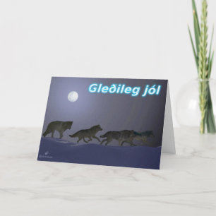 Gleðileg jól - Wolf Pack Feiertagskarte