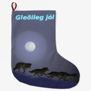 Gleðileg jól - Wolfpack Großer Weihnachtsstrumpf